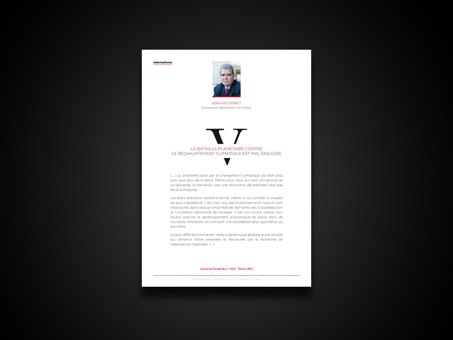 Création mailing abonnement ETVDE - Ynfluence Agence de communication visuelle Paris 