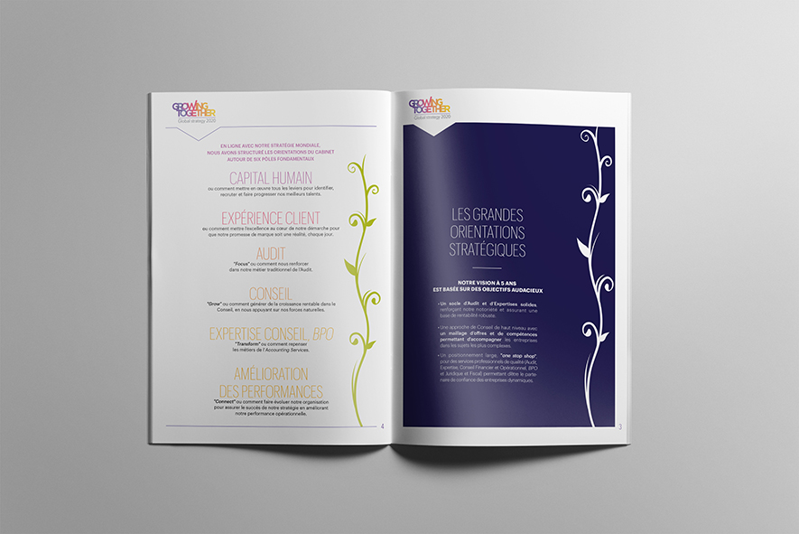 Communication interne - brochures - dépliant Grant Thornton