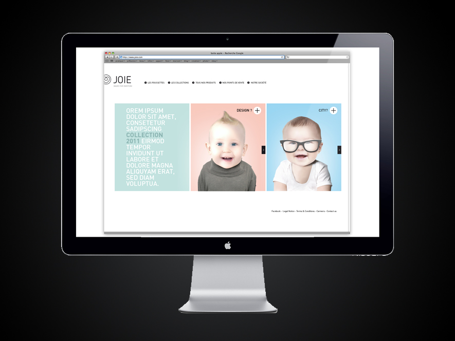 Création site web  - Joie - Ynfluence - agence de communication globale Paris 