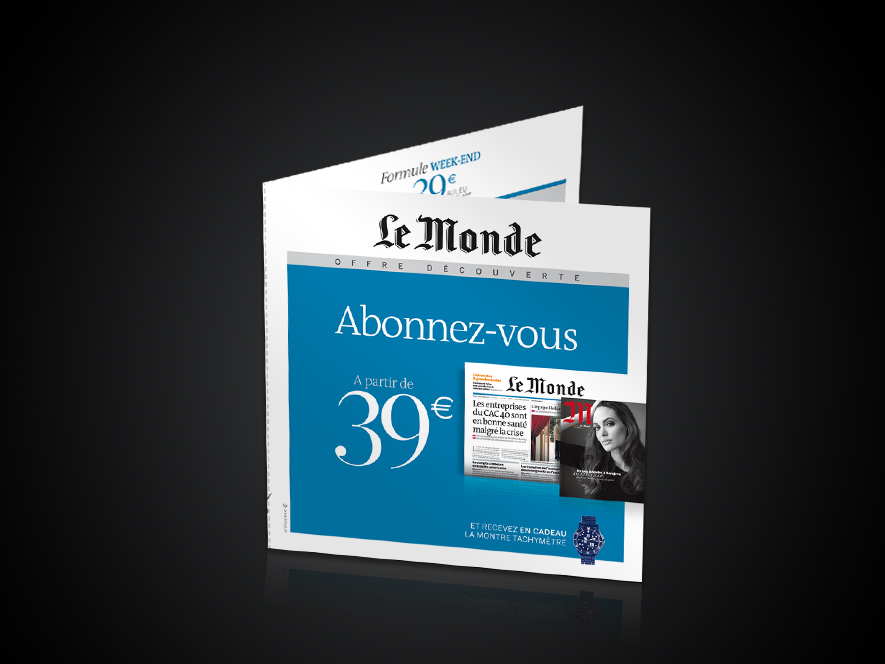 Création mailing abonnement Le Monde