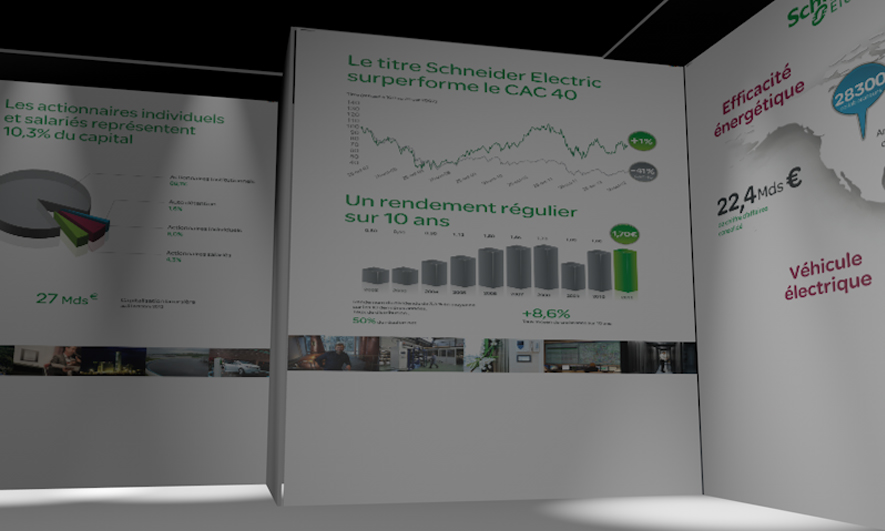 Création stand  Schneider Electric pour le salon ACTIONARIA